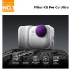 K&F Concept Go Ultra CPL ND Filters Kit, 4Pack CPL ND8 ND16 ND32 Neutral Density Light Reduction Polarizing Filter Compatible with Insta360 GO Ultra with 28 Multi-Layer Coated, Aluminum Alloy Frame