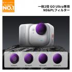 K&F CONCEPT ND PLフィルターキット Insta360 Go Ultra対応、ND8/PL+ND16/PL+ND32/PL+ND64/PL 4枚パック ニュートラルデンシティ偏光フィルター、HD光学ガラス/マルチコーティング/金属フレーム