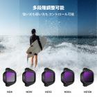 K&F CONCEPT ND & CPLフィルターセット（DJI Mini 5 Pro対応）、6個パック（CPL ND8 ND16 ND32 ND64 ND128 ニュートラルデンシティ偏光フィルター、ドローンレンズアクセサリー）、マルチコーティングHD光学ガラス