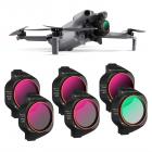 K&F CONCEPT ND/PLフィルターセット（DJI Mini 5 Pro対応）、6枚パック（CPL、ND4&PL、ND8&PL、ND16&PL、ND32&PL、ND64&PL偏光ニュートラルデンシティ、ドローンレンズアクセサリー）、マルチコーティングHD光学ガラス