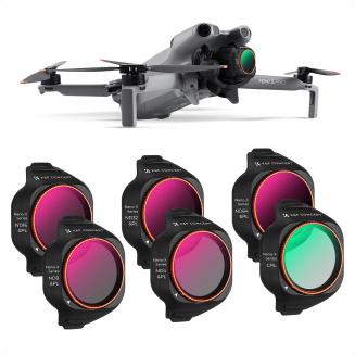 K&F CONCEPT ND/PLフィルターセット（DJI Mini 5 Pro対応）、6枚パック（CPL、ND4&PL、ND8&PL、ND16&PL、ND32&PL、ND64&PL偏光ニュートラルデンシティ、ドローンレンズアクセサリー）、マルチコーティングHD光学ガラス