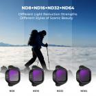K&F CONCEPT ND Filter Set Compatible with DJI Mini 5 Pro, (4 Pack) ND8 ND16 ND32 ND64 Snap On Multi-Coated HD Optical Glass Neutral Density Drone Camera Lens Filter Accessories