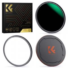 Kit de filtro magnético ND1000 de 52 mm + anel adaptador + tampa de lente de liga