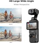 K&F Concept Magnetic Lens Kit Compatible with DJI Osmo Pocket 3 Creator Combo Accessories, Wide Angle 1.2X Anamorphic Lens, Expanded FOV of 112°,1.2X Squeeze Factor Blue Streak Effect Camera Lenses