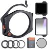 100mm Pro Square Filter System Set, CPL + ND1000 + Soft GND8 Filter + Filter Holder + 4 Adapter Rings, Nano X Pro Series