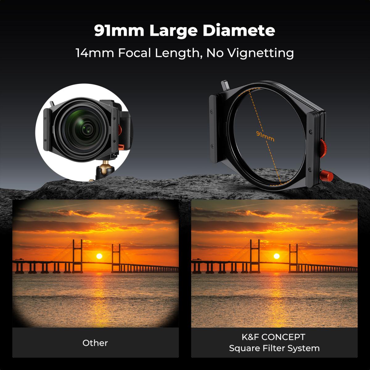 100mm Pro Square Filter System CPL+ ND1000 + GND8 Filter K&F Concept