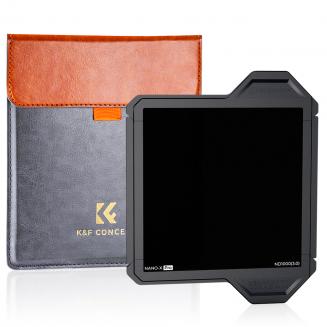 100*100mm Full Color ND1000 Square Filter HD Optical Glass Waterproof ND Filter with Protective Frame - Nano-Xcel Pro Series