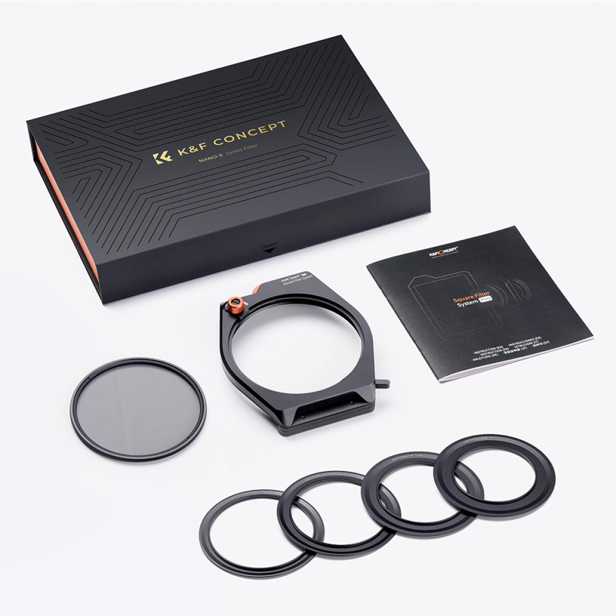 Square Filter Holder System Pro Kit for Camera Lens KENTFAITH