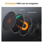 67mm Filtro Magnetico Black Mist 1/4 + Anello adattatore Magnetico + Tappo Magnetico in Metallo - Serie Nano-Xcel