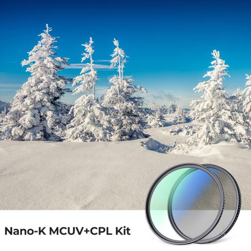 77mm Filter Kit MCUV + CPL Circular Polarizer Filter & MCUV Protection Filter HD Ultra-Thin with 18 Multi Layer Coatings Nano K Series