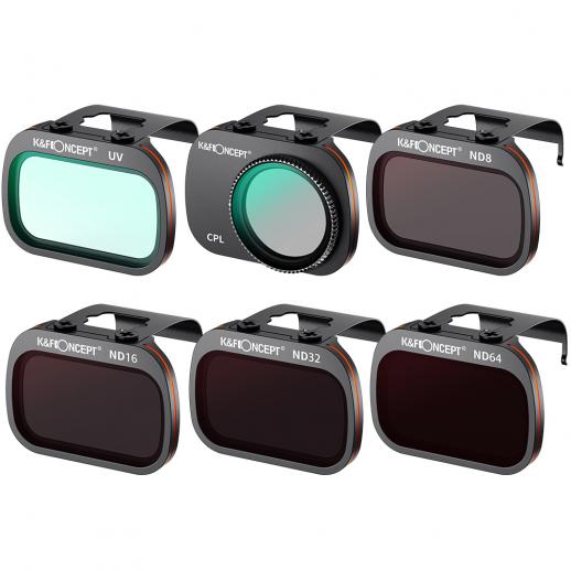 Nano-X Series 100mm Sistema UV + CPL + ND8 + ND16 + ND32 + ND64 Conjunto de filtro de lente de câmera compatível com DJI Mavic Mini / Mavic Mini 2 / Mini SE Drone