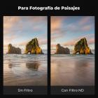 100x100mm Filtro Cuadrado ND64 (6 Pasos) a Todo Color de Vidrio Óptico HD con Marco de Protección Serie Nano-Xcel Pro