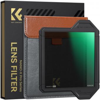 K&F Concept 100x100mm Filtro quadrato ND64 (6 Stop) Tutto a Colori in vetro ottico HD con cornice protettiva - Serie Nano-Xcel Pro