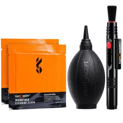 3in1 DSLR Camera Cleaning Kit (Lens Dust Blower Cleaner + Cleaning Pen + Macrofiber Cleaning Cloth)