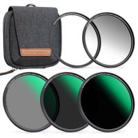 55mm Kit 5 in 1 Filtri Magnetici (GND8+ND8+ND64+ND1000) Vetro Ottico HD con 28 Strati di Nano-Rivestimento -Serie Nano-Xcel