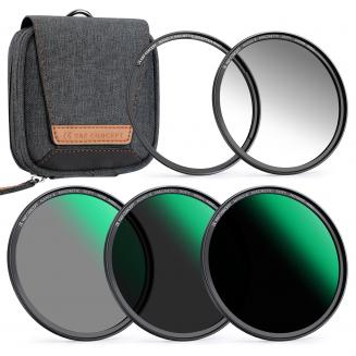 46mm Kit 5 in 1 Filtri Magnetici (GND8+ND8+ND64+ND1000) Vetro Ottico HD con 28 Strati di Nano-Rivestimento -Serie Nano-Xcel