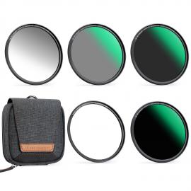 62mm 자기 렌즈 핀 키트 GND8+ND8+ND64+ND1000+자기 어댑터 링 5 in 1 퀵 스왑 시스템 Nano X 시리즈