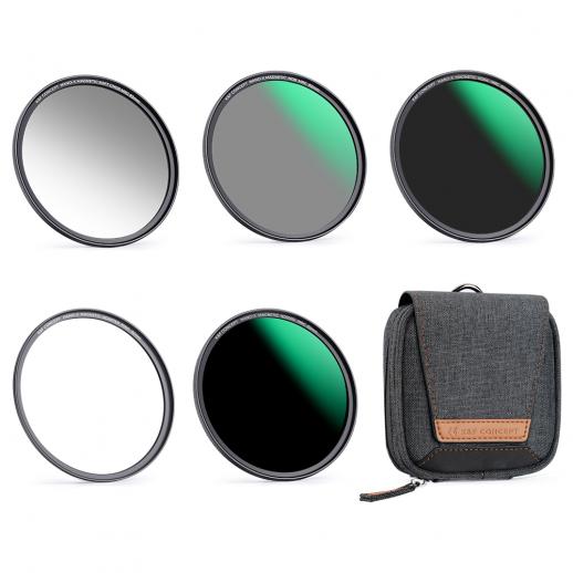 49mm Magnetic Lens Filter Kit GND8+ND8+ND64+ND1000+Magnetic Adapter Ring 5 in 1 Quick Swap System Nano X Series