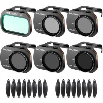 Mavic Mini Lens Filter Kit UV+ND4 / PL+ND8 / PL+ND16 / PL+ND32 / PL+ND64 / PL + 2 x Fan Blade Set