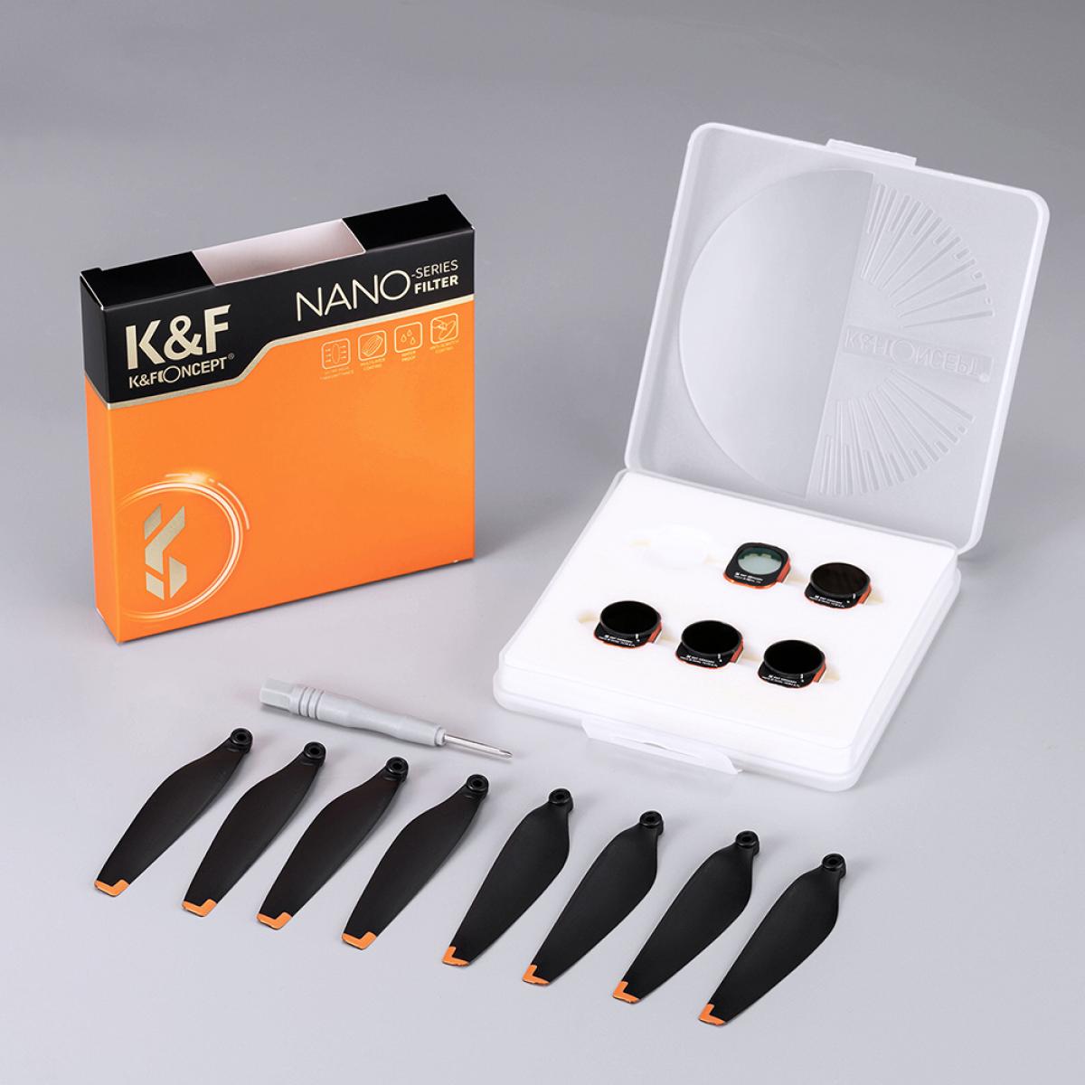 DJI Drone Filter Mini 3 Pro HD フィルター 5点セット (UV+ND8/PL+ND16/PL+ND32/PL+ND64/PL) 28層反射防止グリーンコーティング 防水・傷防止