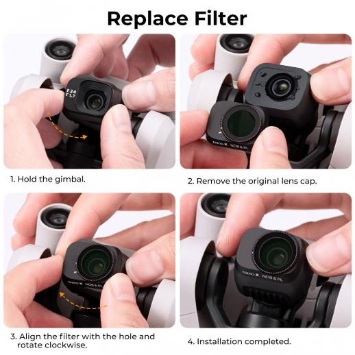 Mini 3 Pro Camera Lens Filter MCUV CPL ND8 ND16 ND32 ND64 ND256 ND/PL  Filters Kit For Mavic Mini 3 Pro Drone Accessories - AliExpress