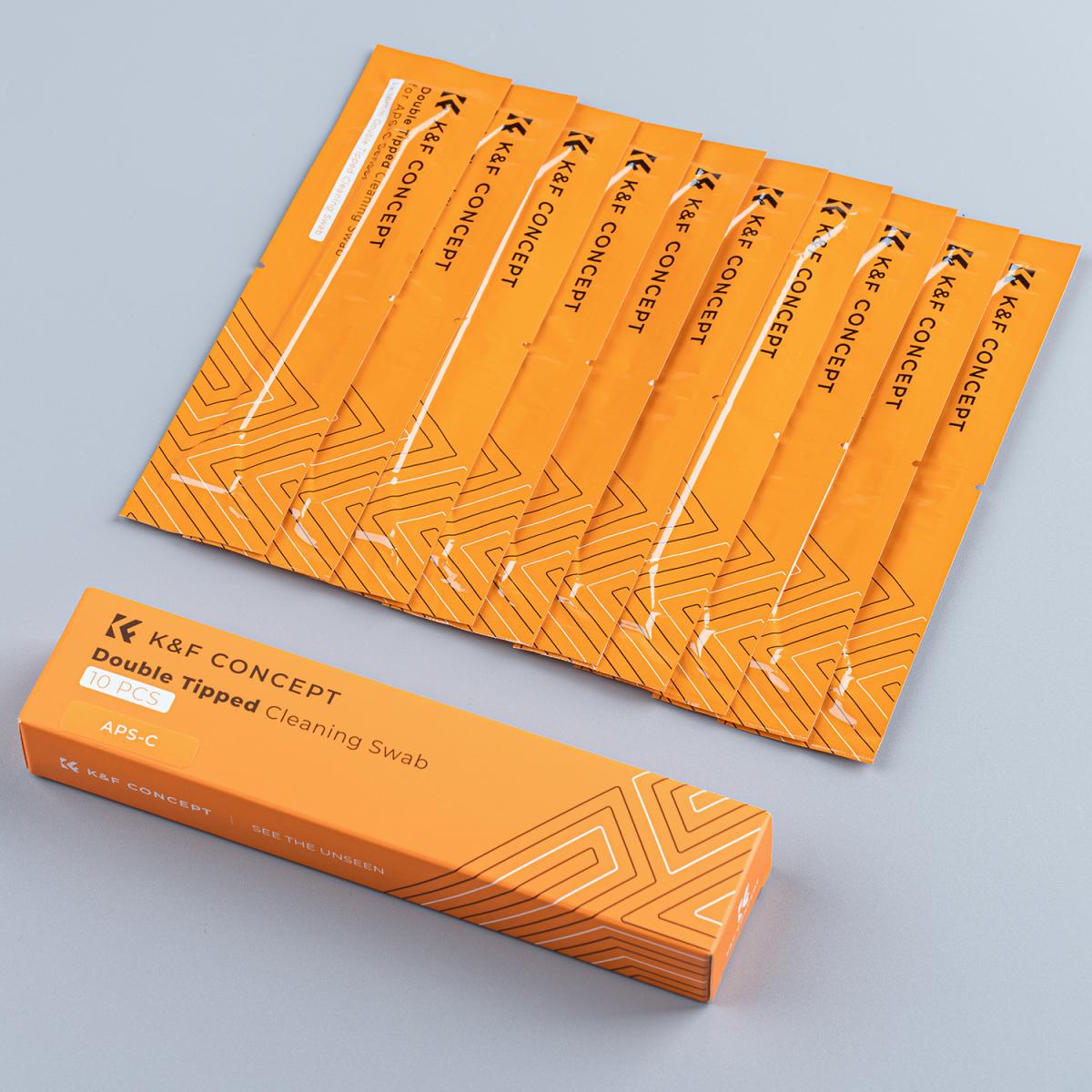 10Pcs Double-Headed Cleaning Stick Set, CMOS APS-C Frame Cleaning Stick 16mm Cleaning Cloth Sticks Set