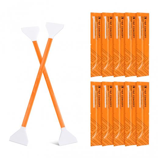 10Pcs Double-Headed Cleaning Stick Set, CMOS Full Frame Cleaning Stick 24mm Cleaning Cloth Sticks Set