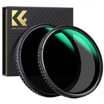 58mm Variable ND Filter Kit 2pcs ND2-32 & ND32-512 with Waterproof Anti-scratch Anti-reflection Green Film NANO-X Series
