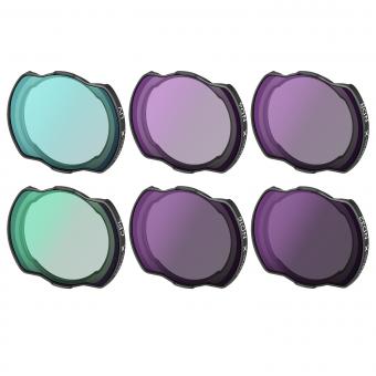 DJI Avata Drone Filter Set 6pcs (UV+CPL+ND4+ND8+ND16+ND32) with Single-sided Anti-reflection Waterproof Anti-scratch Green Film Compatible with O3 Air Unit