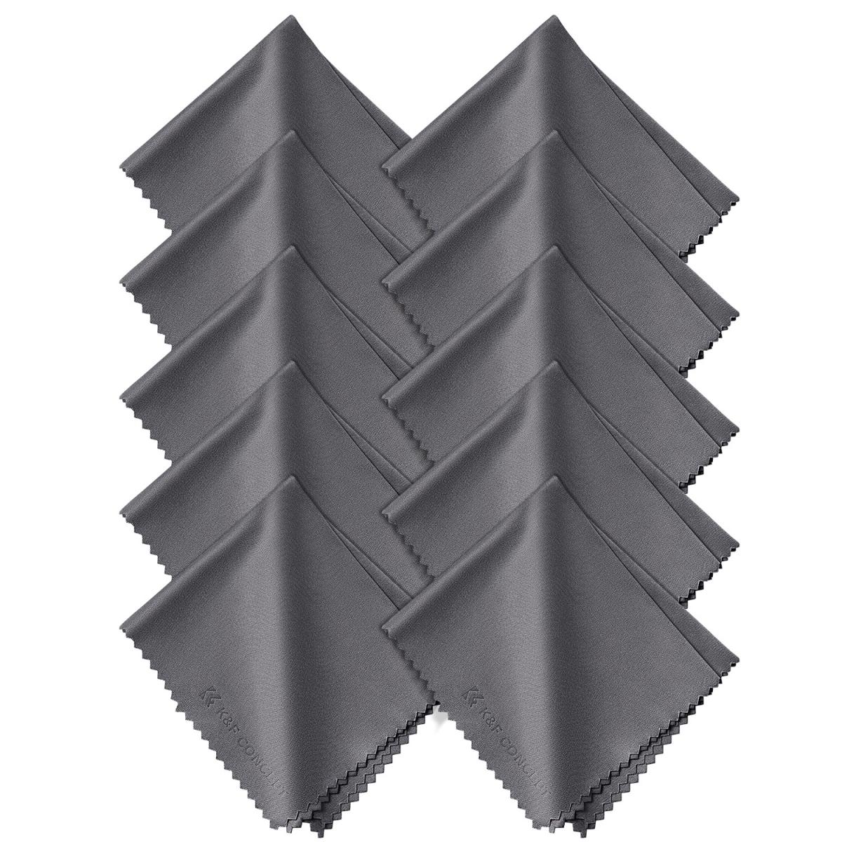 10 packs of needle one gray cleaning cloth 150*180mm, with K&F logo -  KENTFAITH