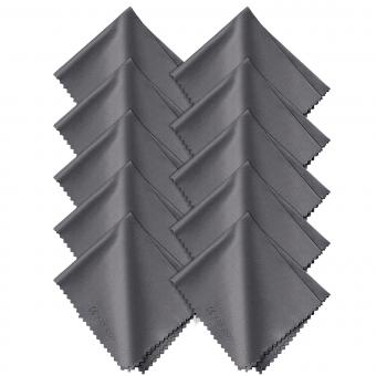 10 packs of needle one gray cleaning cloth 150*180mm, with K&F logo