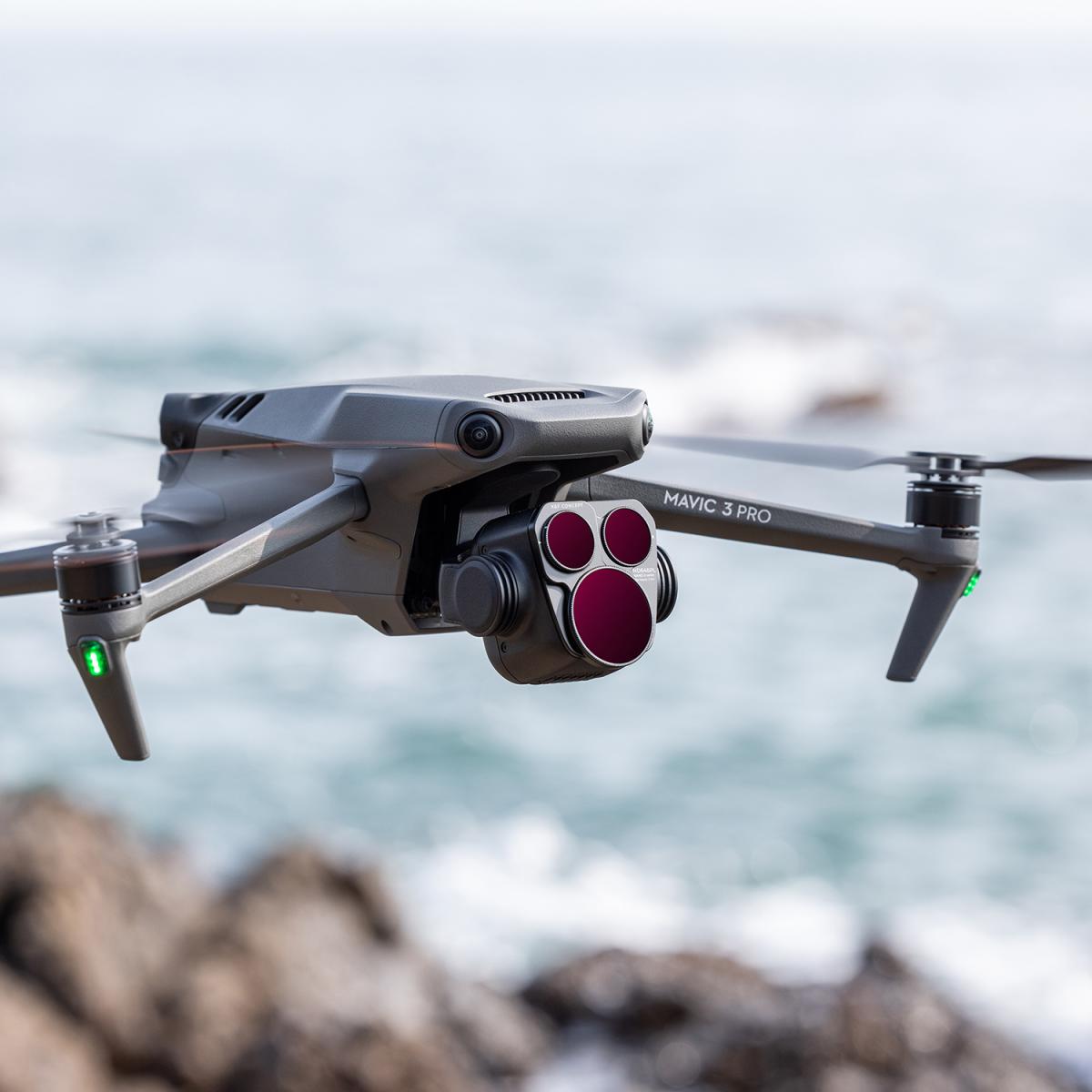 Filtro Drone DJI Mavic 3 Pro Filtro ND&PL 2 em 1 Kit 4pcs (ND8&PL+ND16&PL+ND32&PL+ND64&PL) Vidro óptico HD multirrevestido com revestimento verde antirreflexo