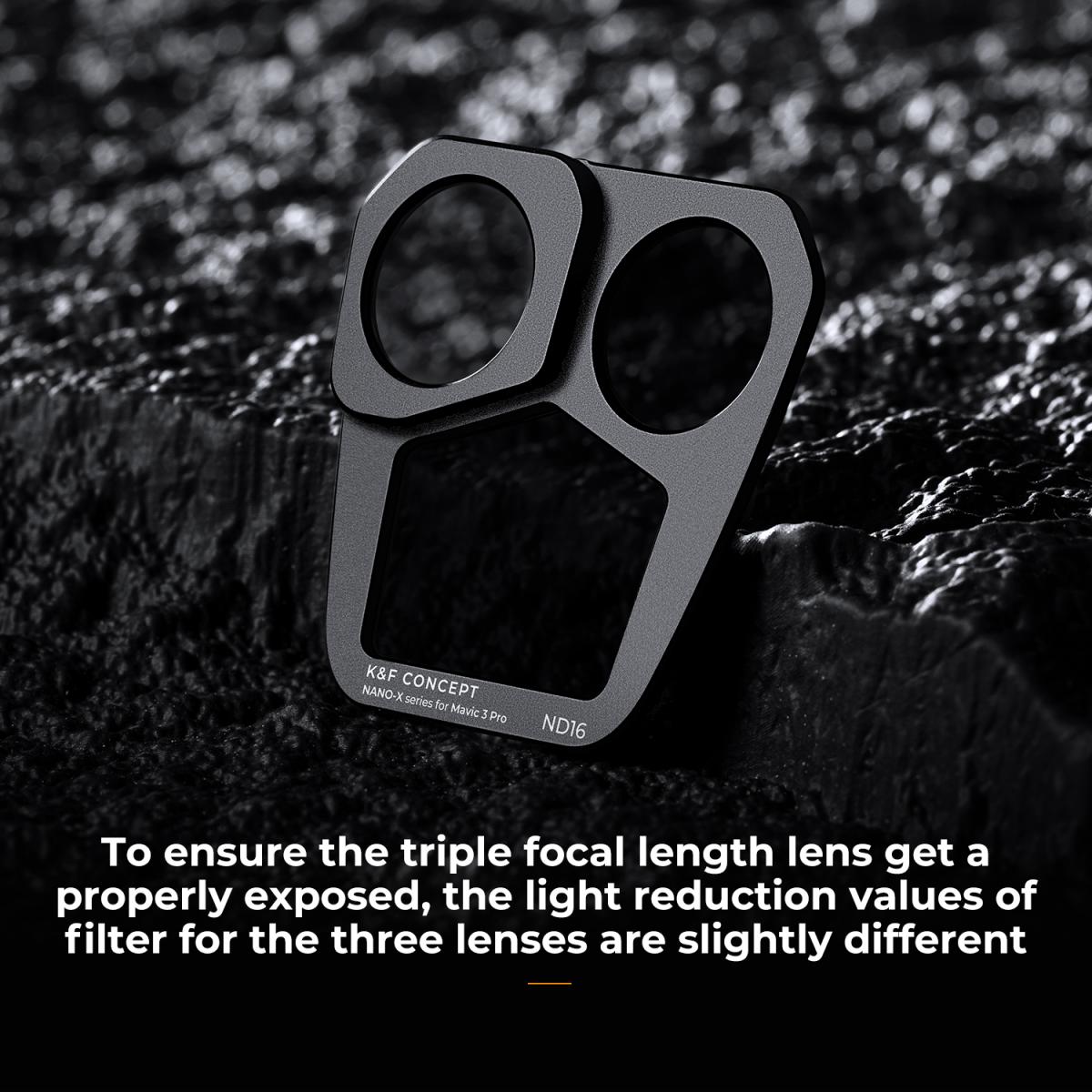 Drone Filter DJI Mavic 3 Pro Filter Kit 3pcs (CPL+ND8+ND16) Multi Coated HD Optical Glass with Anti-reflective Green Coating