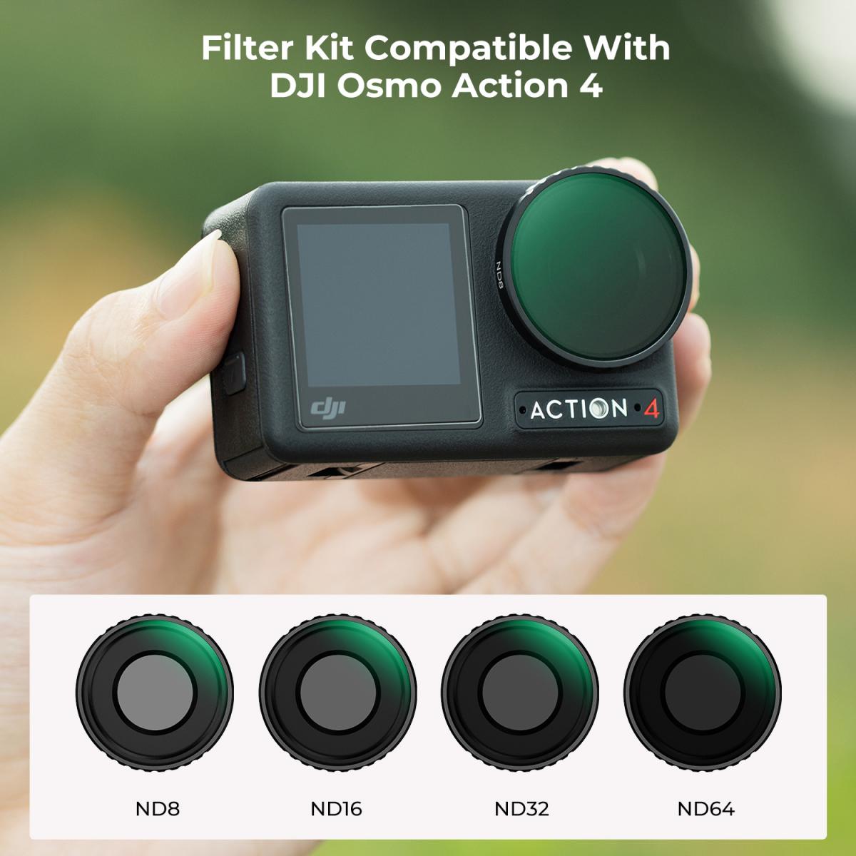 DJI Osmo Action 4 ND Filter Kit | K&F Concept DJI Accessories 