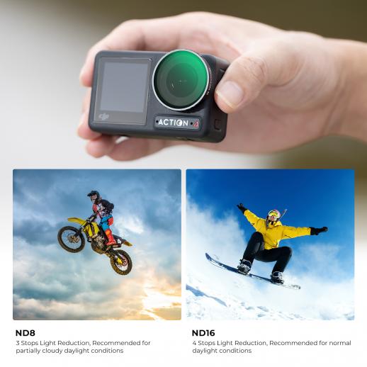 DJI Osmo Action 4 ND Filter Kit  K&F Concept DJI Osmo Accessories