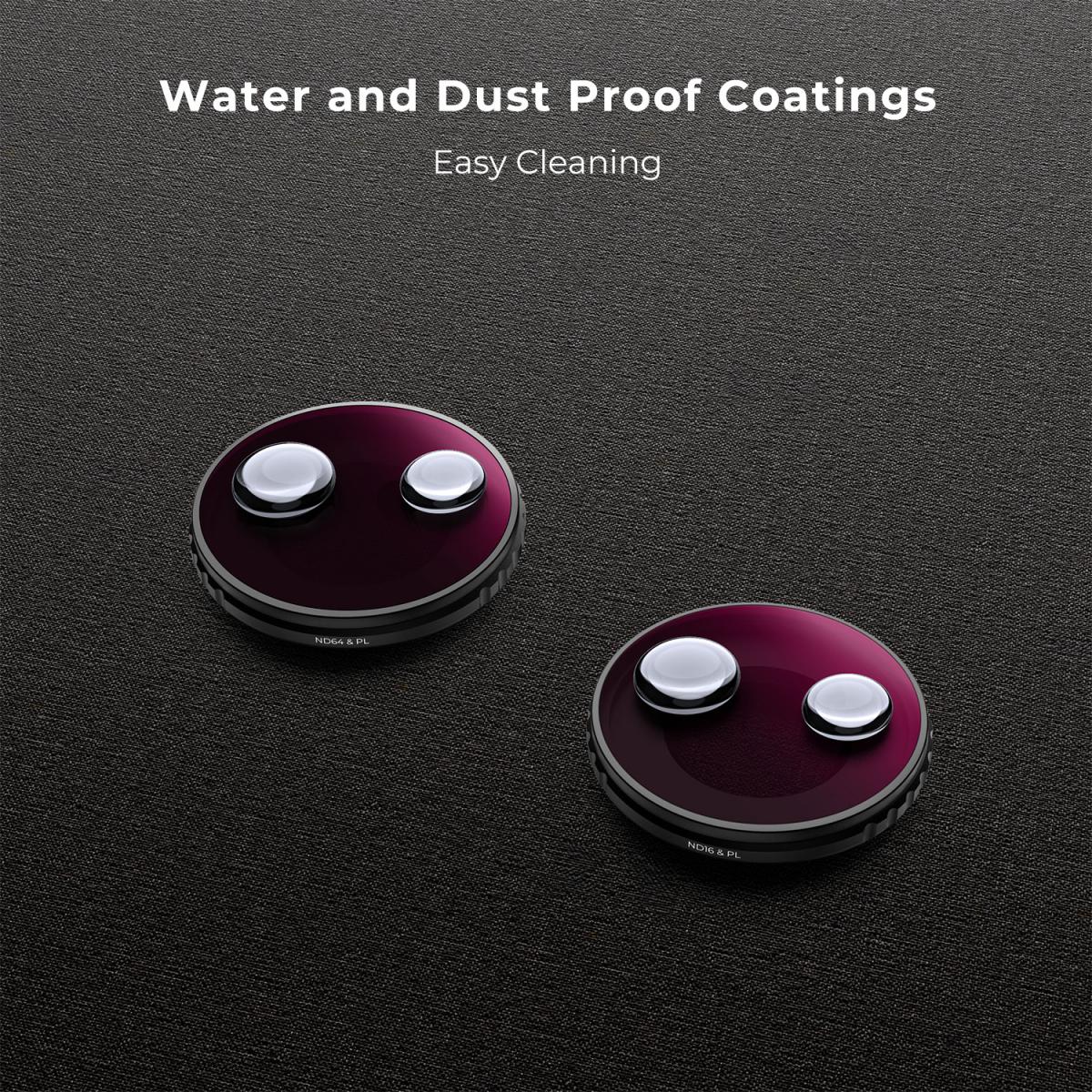 DJI Osmo Action 4 ND&PL フィルターキット ND8&PL+ND16&PL+ND32&PL+ND64&PL 4 パック、多層コーティング付き光学ガラスフィルター