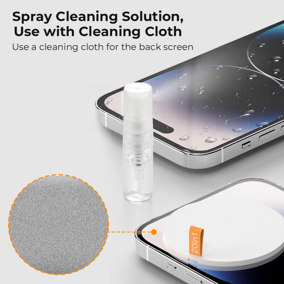 K&F Concept Laptop Mobile Screen 20-in-1 Cleaning Kit, Computer Keyboard Brush Cleaning Spray, Suitable for iPhone AirPods MacBook iPad