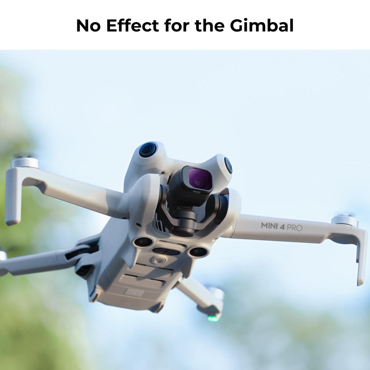 K&F Concept ND フィルターキット DJI Mini 4 Pro 4 パック (ND8、ND16、ND32、ND64) 用