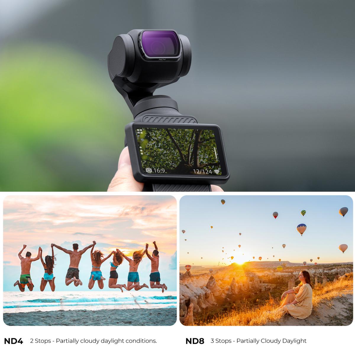 Osmo Pocket SMALLRIG Magnetic Filters Set For DJI 3, Includes 1/4