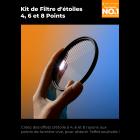 Kit de Filtres Étoilés 4+6+8 Branches 82 mm - Effet Scintillant & Éclat - Idéal pour Photo de Nuit, Ville, Bijoux et Fêtes - Multicouches 18 Couches