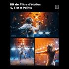 Kit de Filtres Étoilés 4+6+8 Branches 82 mm - Effet Scintillant & Éclat - Idéal pour Photo de Nuit, Ville, Bijoux et Fêtes - Multicouches 18 Couches