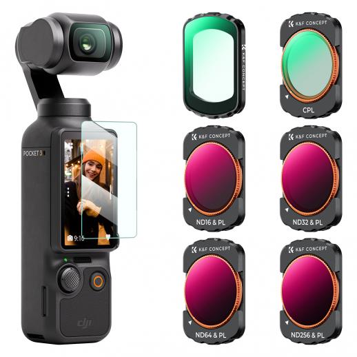 Magnetic UV + CPL + ND Filters for DJI Osmo Pocket 3 - KENTFAITH