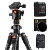 Portable eclipse Set - 95mm Solar Filter + Carbon Fiber Tripod + Camera Backpack + 6700mAh V Mount Battery(KF09.123/KF13.087AV6/KF28.0024)