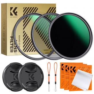 62mm CPL+MCUV+ND1000+Lens Cap Circular Polarizing Filter MCUV Protection Neutral Density Lens Filters Kit with 24 Layer Coatings Nano-Dazzle Series