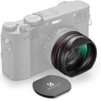 Kit Filtre MCUV 49 mm + Pare-Soleil Carré Métal pour Fujifilm X100VI X100V X100F X100T X100S, Combo d'Accessoires Rétro Compatible avec Bouchon d'Origine