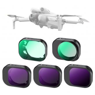 UV ND CPL Filter Set Compatible with DJI Mini 4 Pro, ND16 ND64 ND256 CPL UV Polarizer Neutral Density UV Filters Drone Lens Accessories, Multi Coated HD Optical Glass/Gimbal Safe