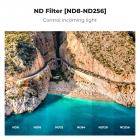 UV CPL ND Filter Set Compatible with DJI Mini 4 Pro, 8 Pack UV CPL ND8 ND16 ND32 ND64 ND128 ND256 Polarizer Neutral Density Drone Lens Filters, Multi Coated HD Optical Glass/Gimbal Safe