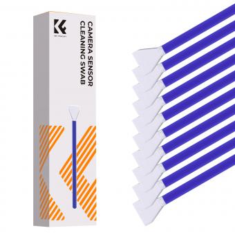 K&F Concept 12mm Micro Four-Thirds 4/3 (MFT) Sensor Cleaning Swab*10, M43 Sensor Cleaning Swab for All Models of M4/3 Camera Sensors, Including M4/3 Cameras from Olympus and Panasonic