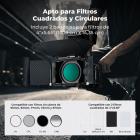 K&F Concept Matte Box Pro con Banderas de Fibra de Carbono, Kit Caja Mate Modular con 2 Marcos para Lentes y Adaptadores 67/72/77/82/95mm, Compatible con Filtros 4x5.65