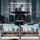 K&F Concept Matte Box Pro con Banderas de Fibra de Carbono, Kit Caja Mate Modular con 2 Marcos para Lentes y Adaptadores 67/72/77/82/95mm, Compatible con Filtros 4x5.65
